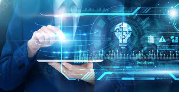 person holding a laptop